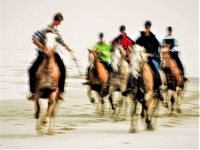 Reiter am Strand von Juist