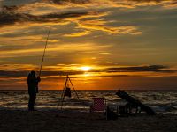 Angler an der Ostsee